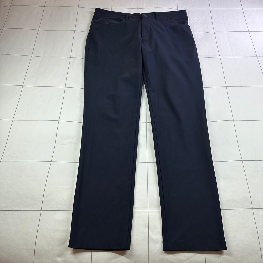 Twillory Pants Mens 32 Navy Blue Performance Chino Golf Tailored Fit Casual Work